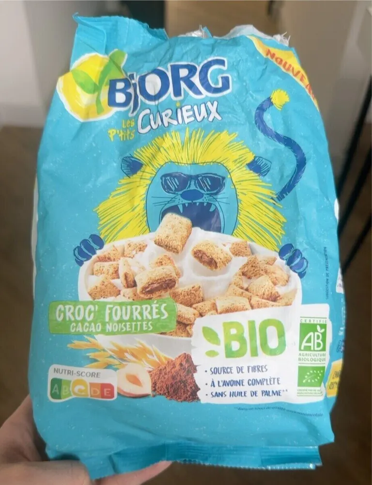Croc fourrés cacao noisettes