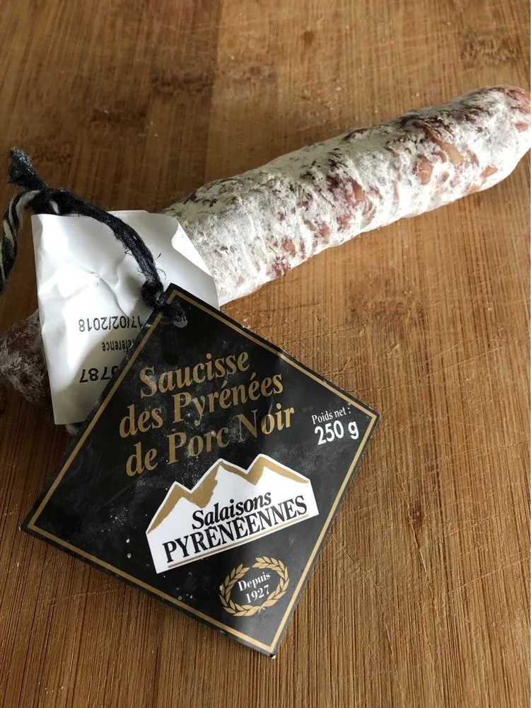 Saucisse sèche de porc noir Salaisons Pyrénéennes