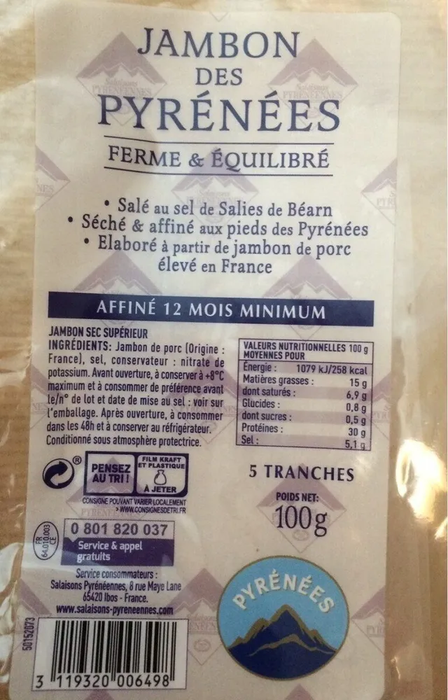 Jambon des Pyrénées