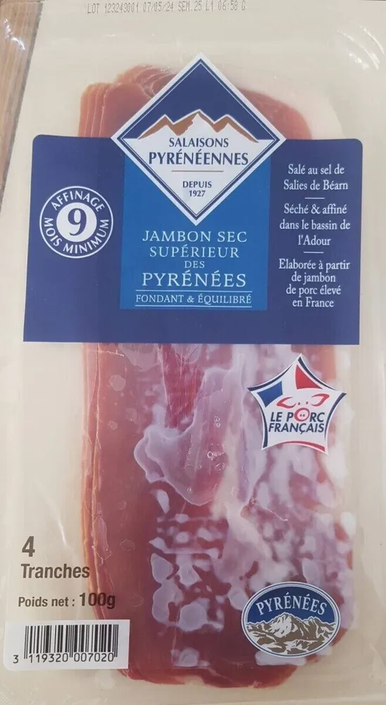 Jambon sec supérieur des Pyrénées