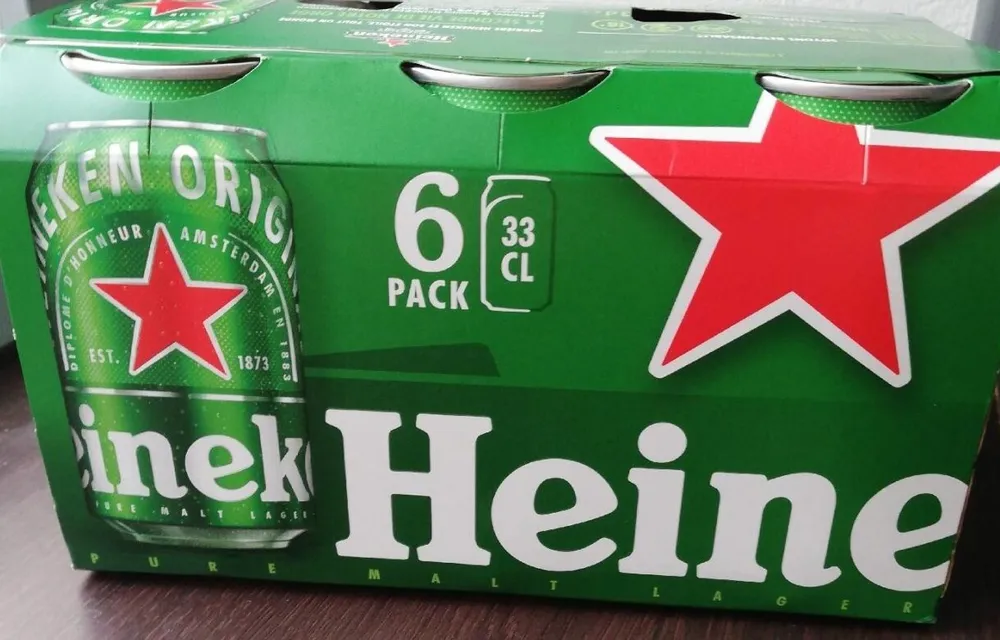 6 pack 33 cl Heineken
