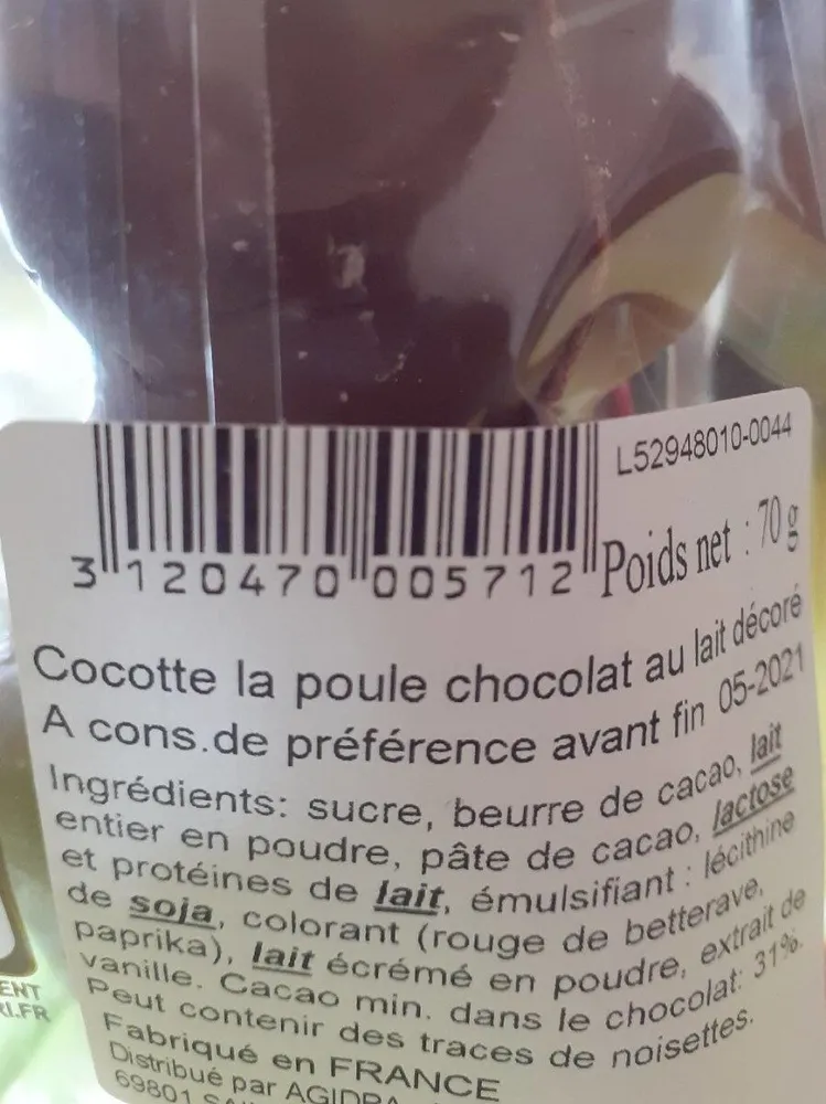 Poule chocolat
