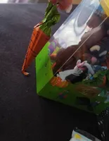 lapin et carottes en chocolat