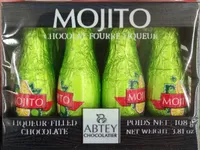 Chocolat fourré liqueur Mojito