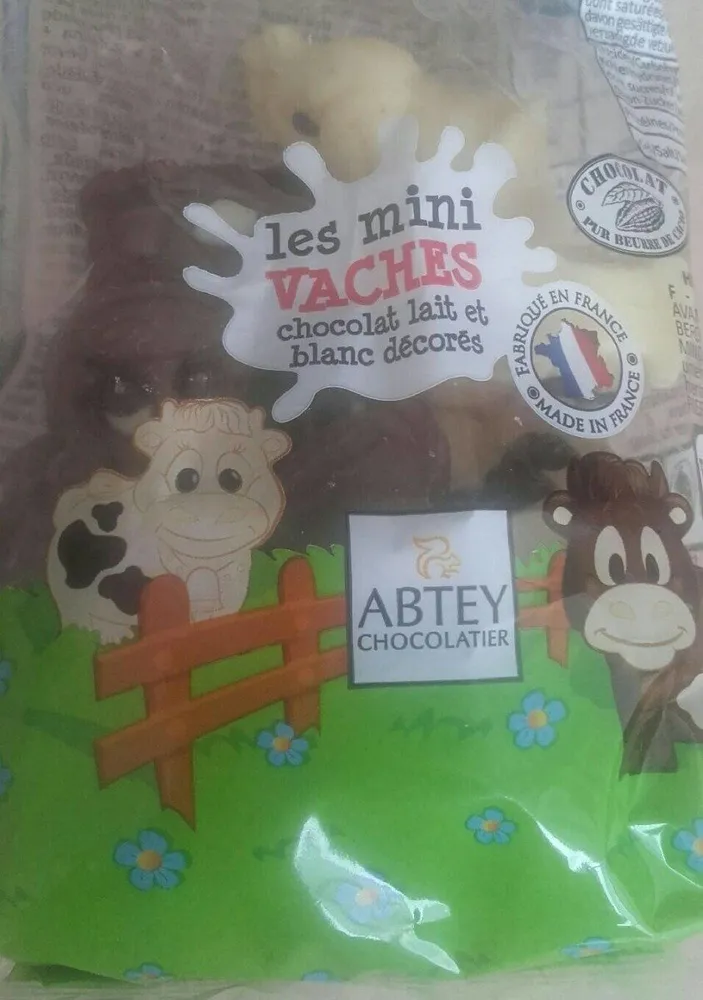 Mini vaches chocolat au lait et Blanc