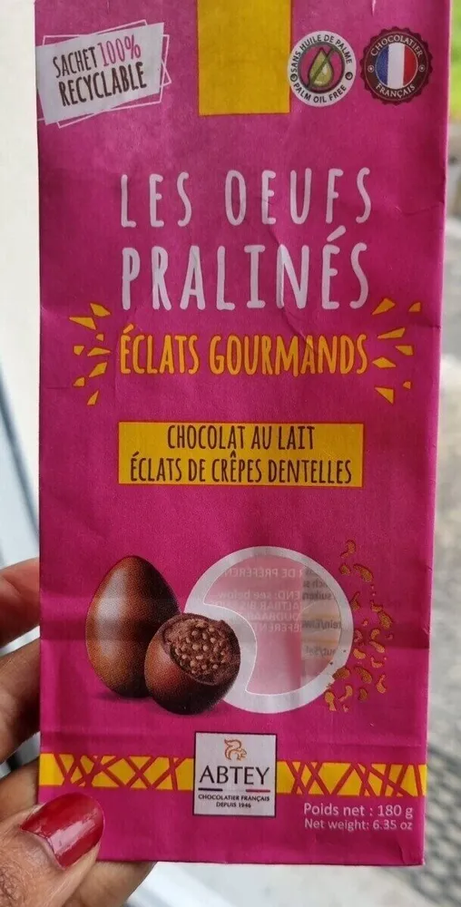 Les oeufs pralinés éclats gourmands