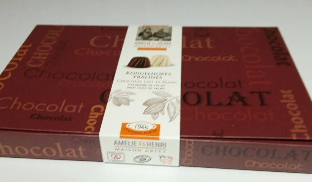 Chocolat lait et blanc