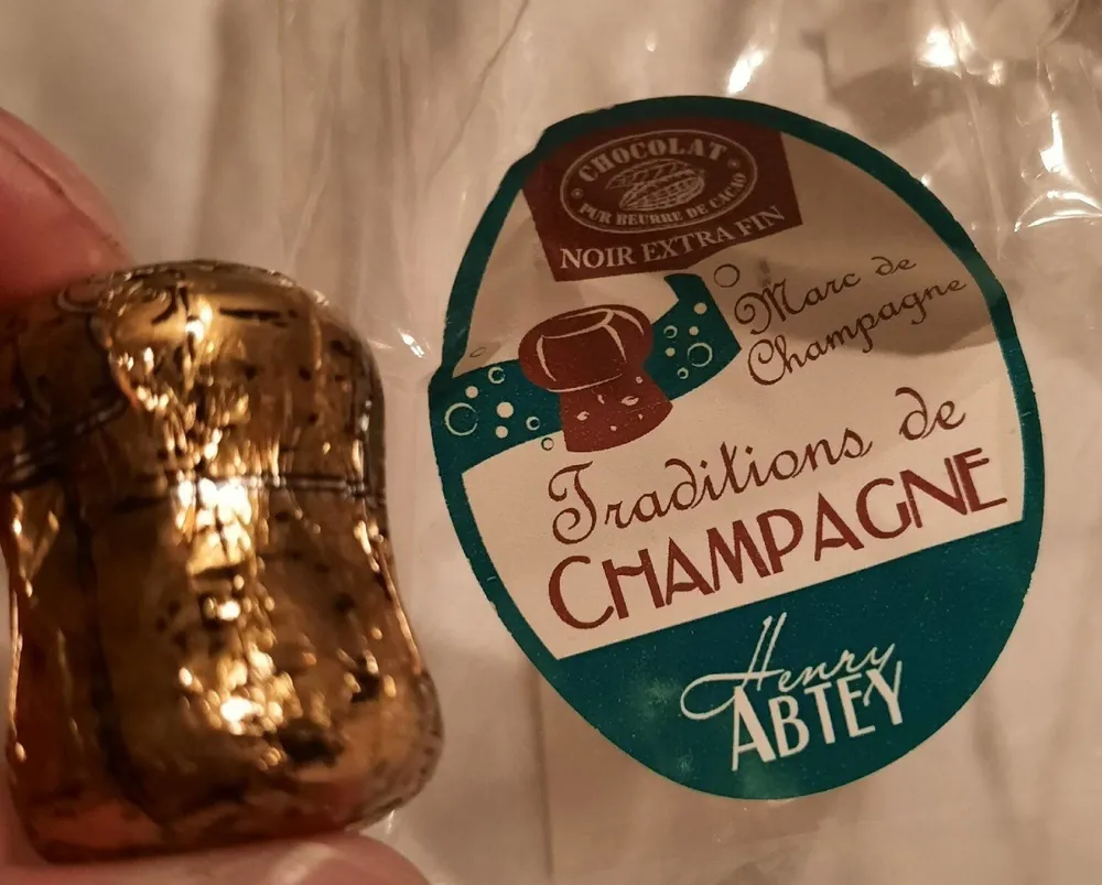 Bonbons chocolats au Marc de Champagne