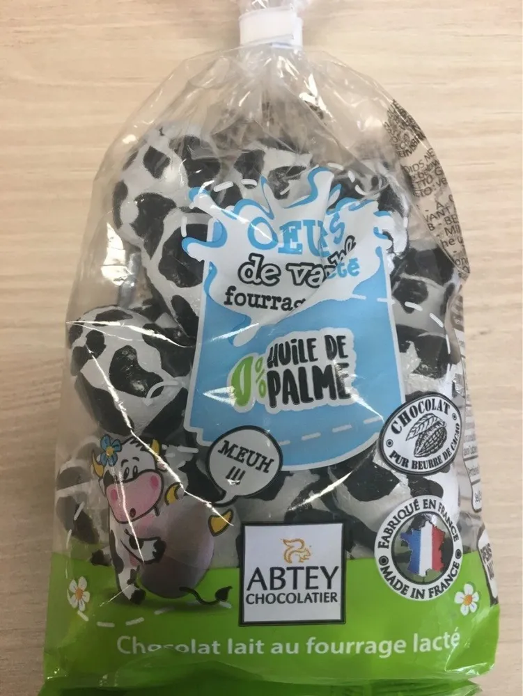 Chocolat lait au fourrage lacté