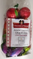 Assortiment liqueurs chocolat noir