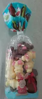 Sachet lapinous chocolat lait et blanc décoré