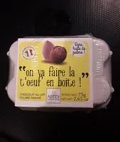 Chocolat au lait fourré plaliné