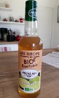 sirop au sucre de canne Bio Équitable. maison Cheneau