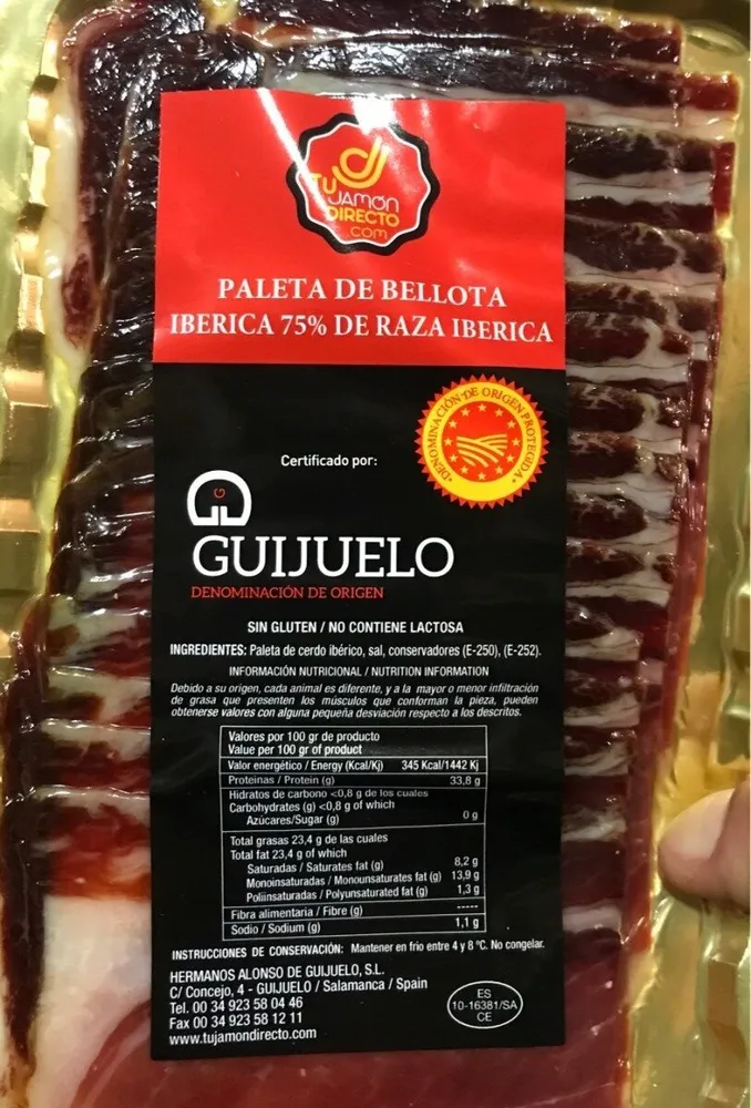 Paleta de bellota inerica 75%