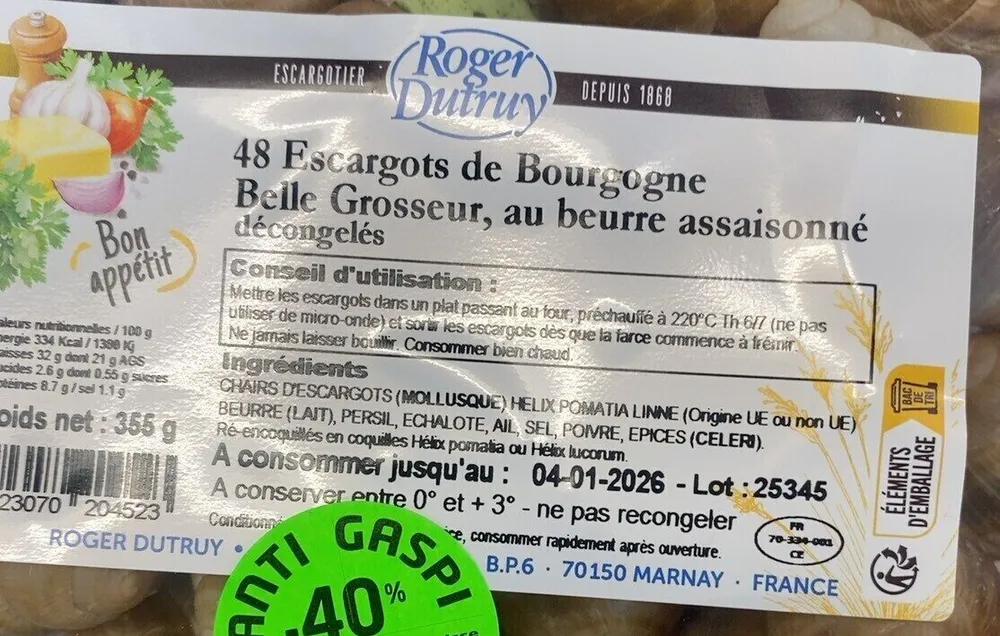 Escargots bourgogne
