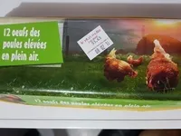 12 oeufs de poules élevées en plein air