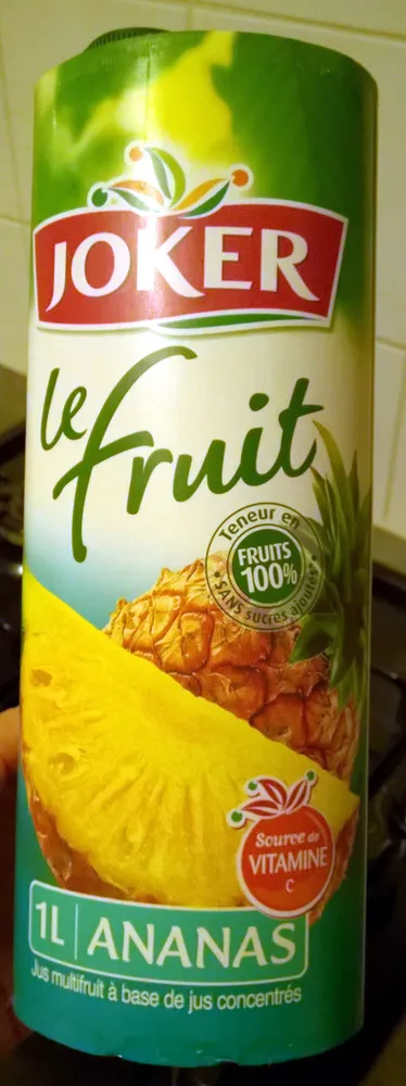 Jus multifruit à base de jus concentrés ananas