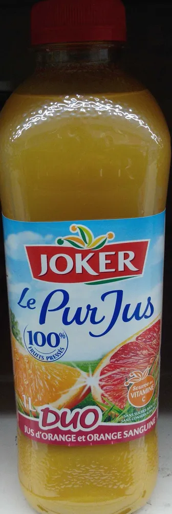 Le Pur Jus Duo jus d'orange et orange sanguine pressées