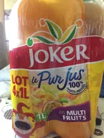Joker Le Pur Jus Jus multifruits le lot de 4 bouteilles de 1 l