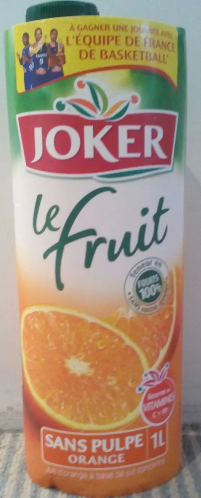 Le Fruit orange sans pulpe