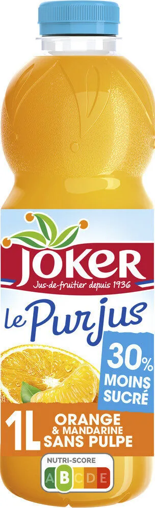 PUR JUS -30% sucre 3 FRUITS - OrangeMandarine