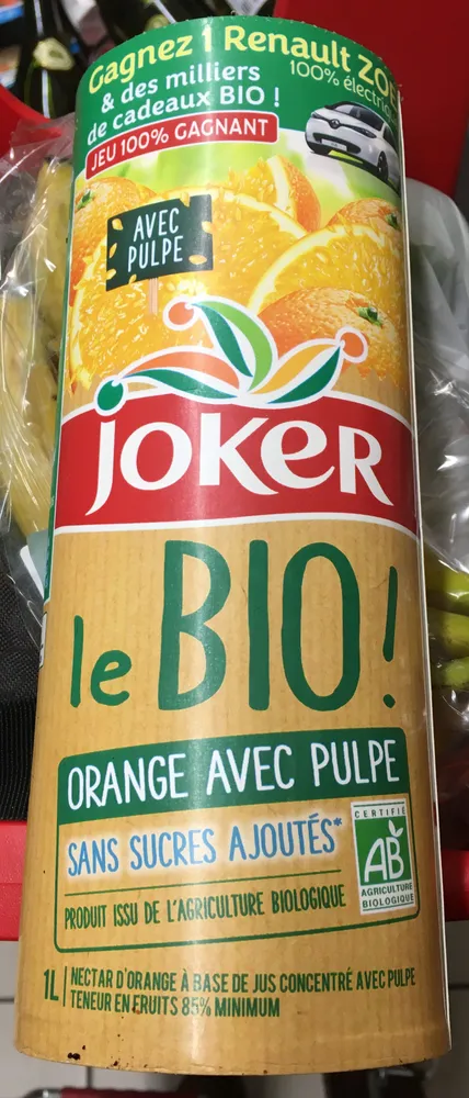 Le bio! orange avec pulpe