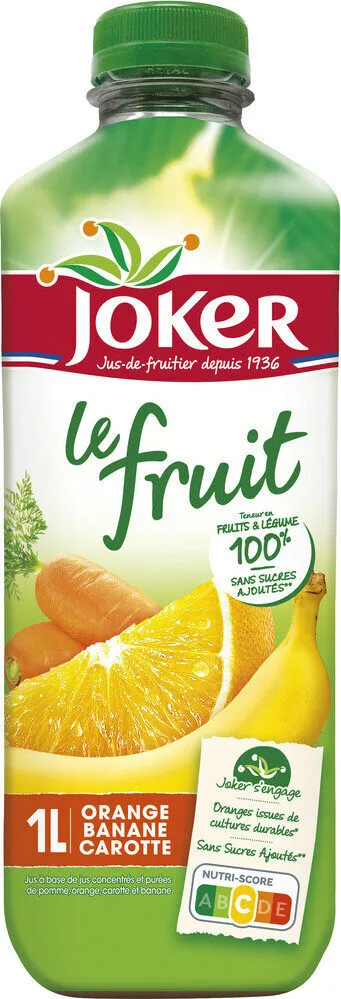 Jus à base de jus concentrés et purées de fruits