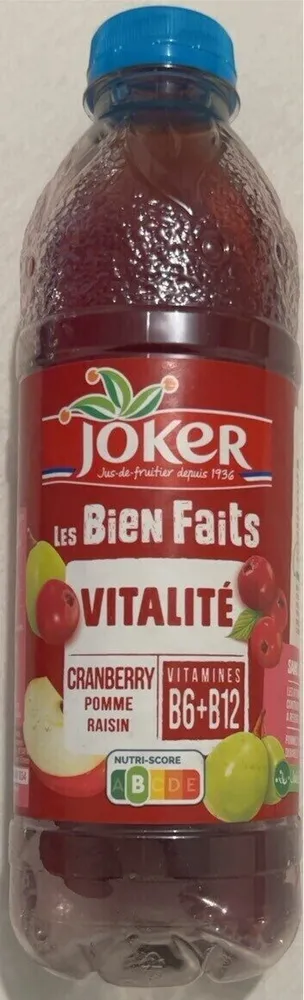 Jus Cranberry/Pomme/Raisin