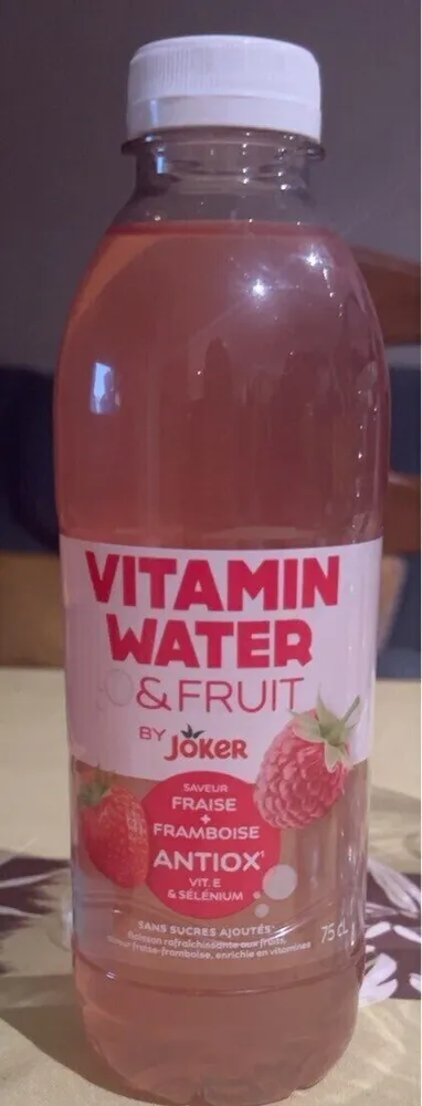 VITAMIN WATER & FRUIT FRAISE FRAMBOISE ANTIOX