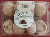 Mini beignets fourrés chocolat noisettes