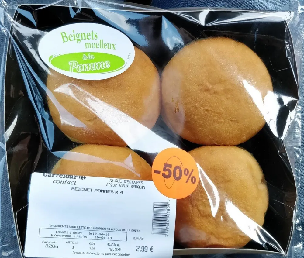 Beignet Pommes x 4