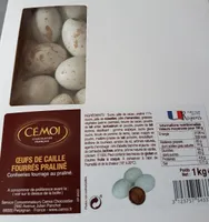 OEUFS DE CAILLE FOURRÉS PRALINE