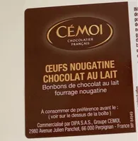Oeufs nougatine chocolat au lait