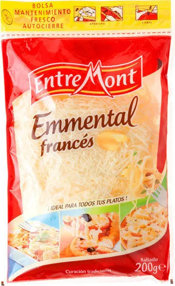 Queso rallado fino emmental francés