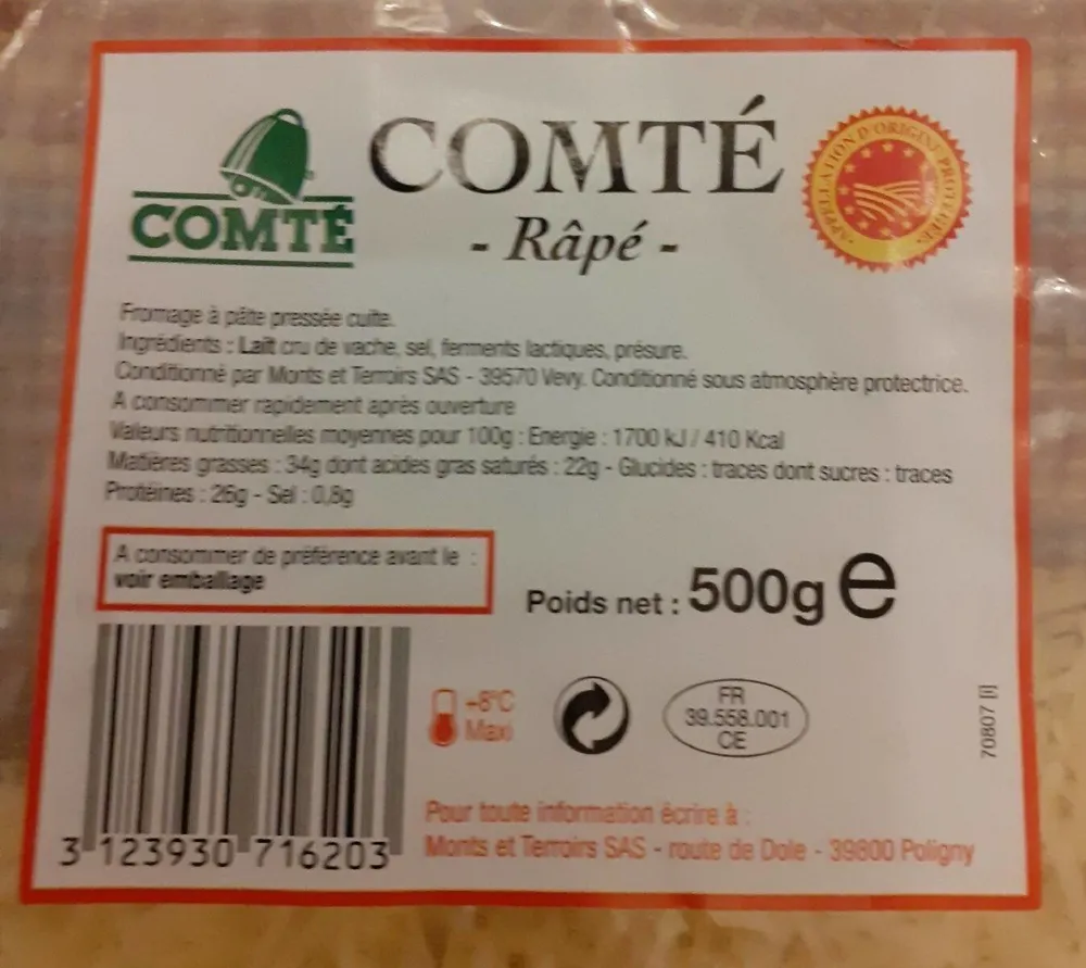 Comté râpé