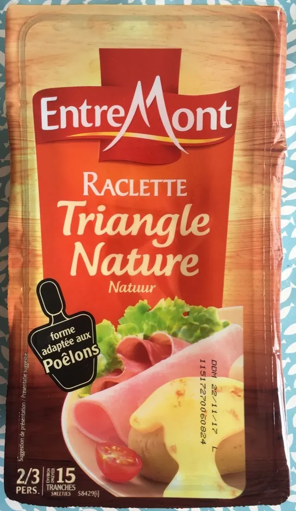 Fromage à raclette triangle nature