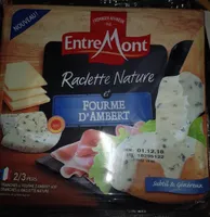 Raclette nature et fourme d’ambert