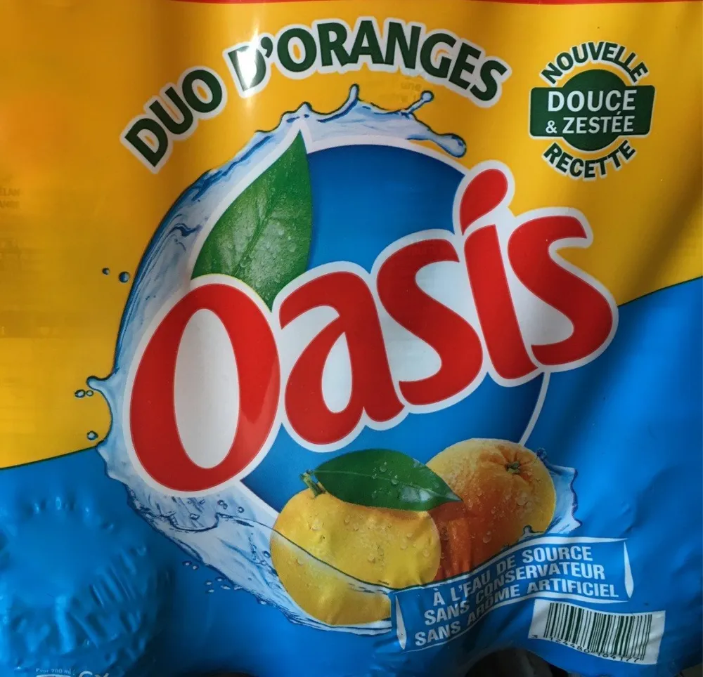 Oasis Boisson à l'eau de source orange les 5 bouteilles de 2 l