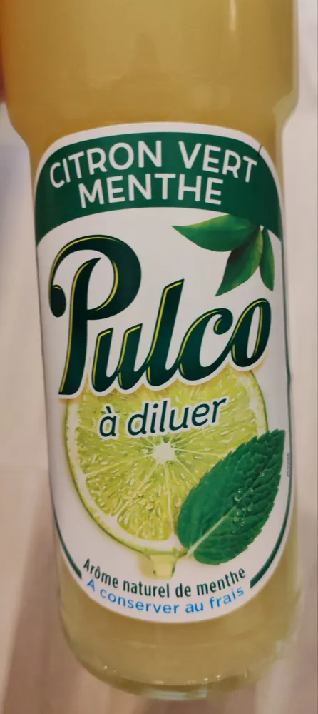 Sirop citron vert et menthe