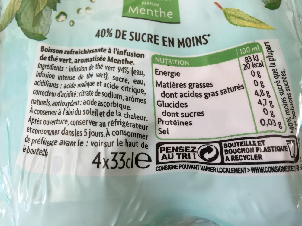 Thé Infusé Glacé