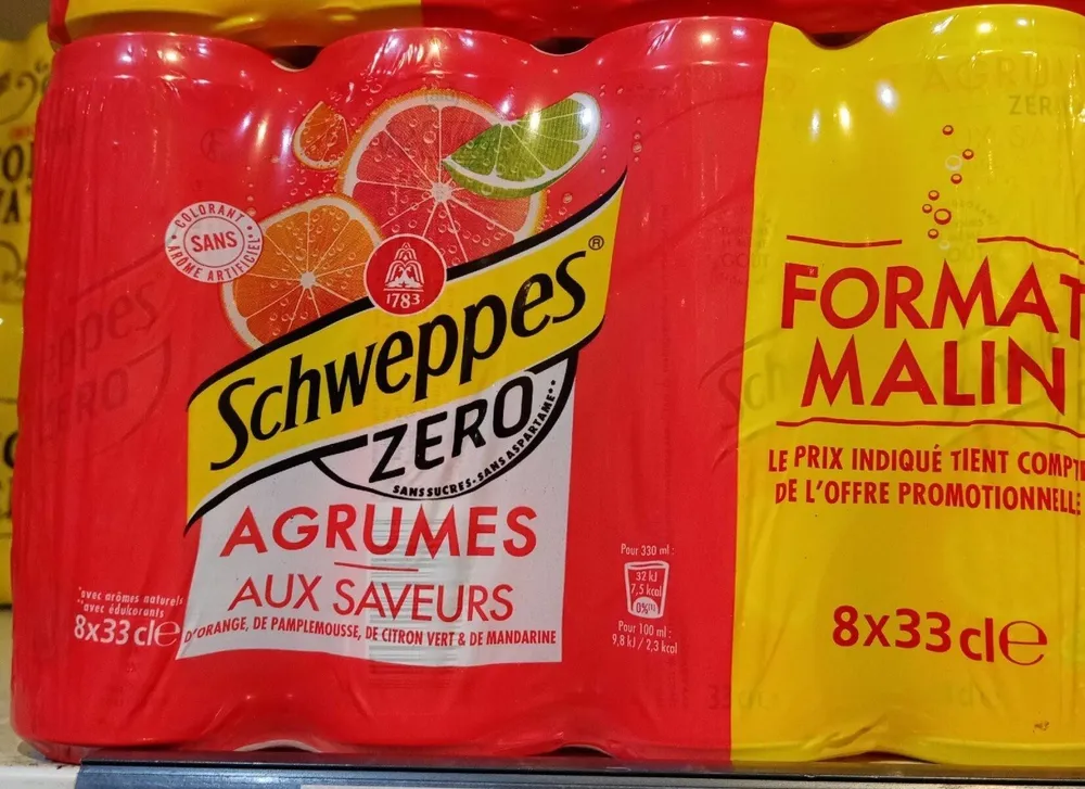 Schweppes agrumes zero