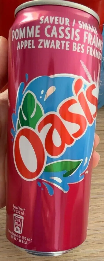 Oasis pomme cassis framboise