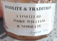 Confiture poire william & noisette