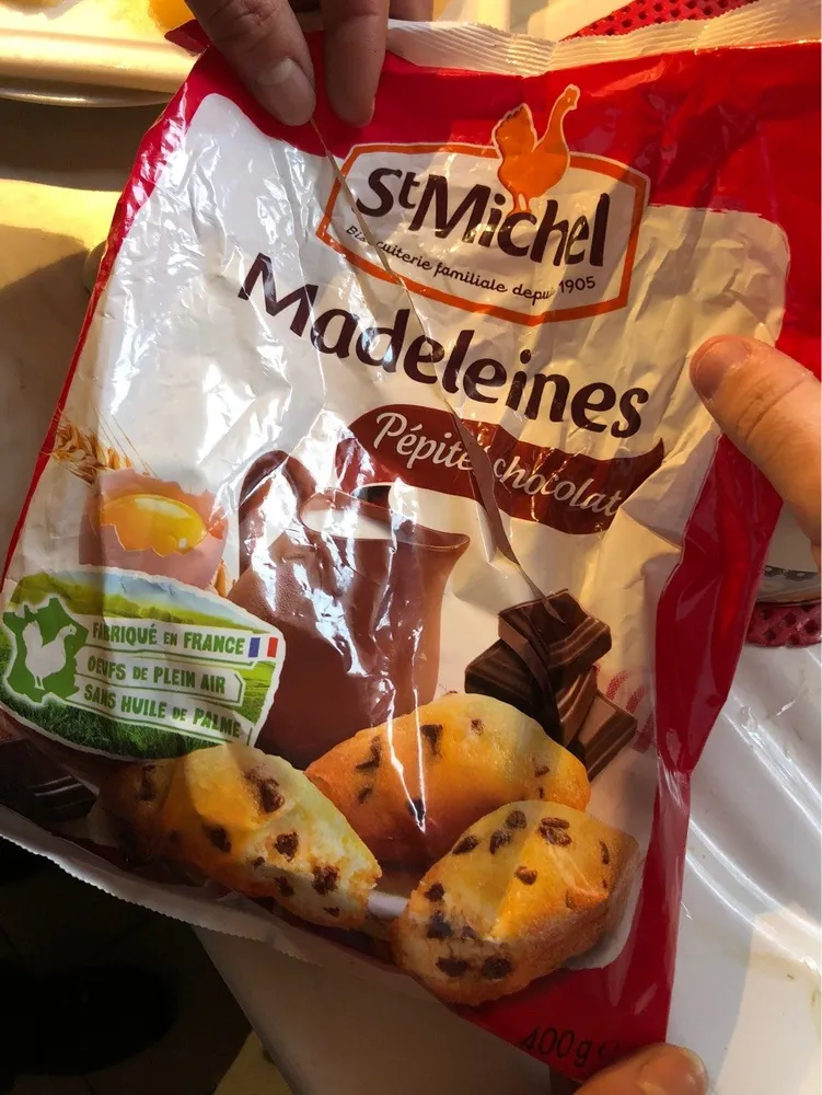 Madeleine - pepites de chocolat