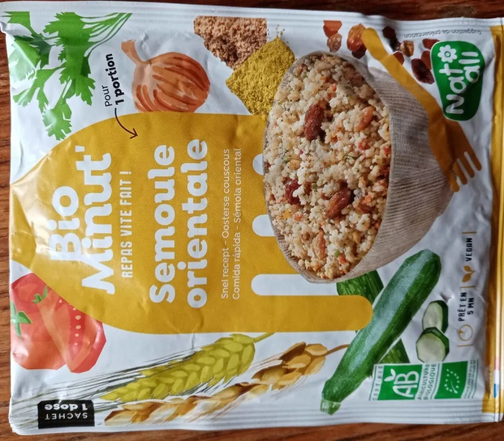 Semoule orientale bio minut'