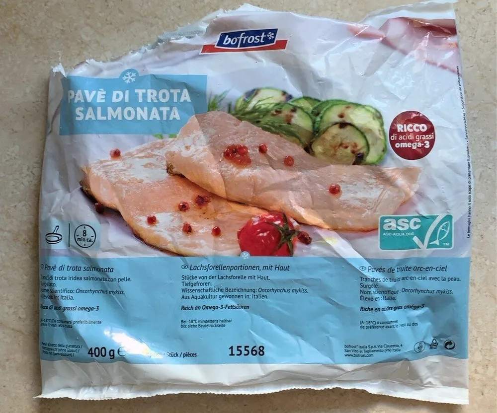 Pavè di trota salmonata