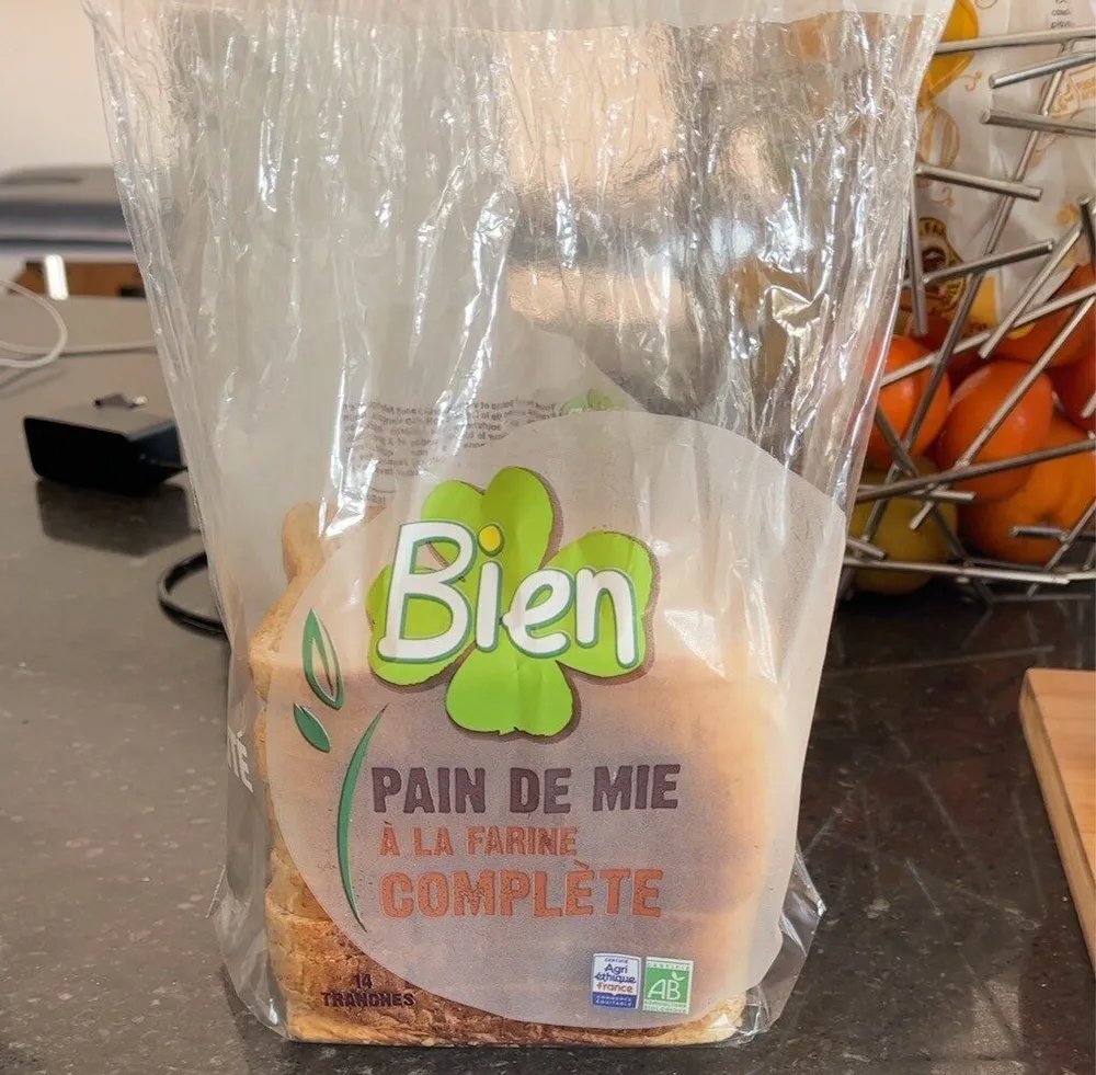 Pain de mie à la farine complète