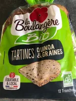 Tartines quinoa et graines