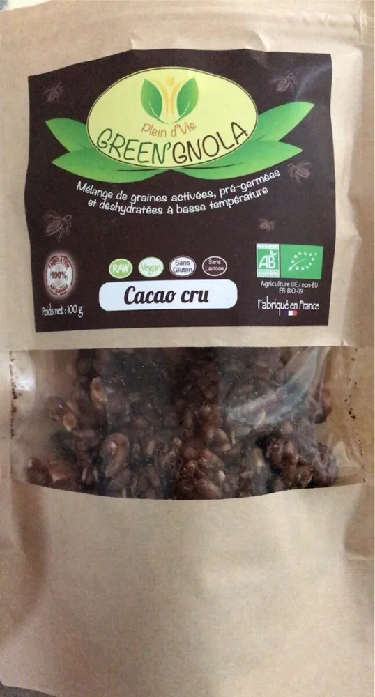 Green’gnola cacao cru