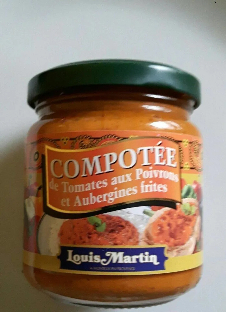 Compotée tomates poivrons aubergines
